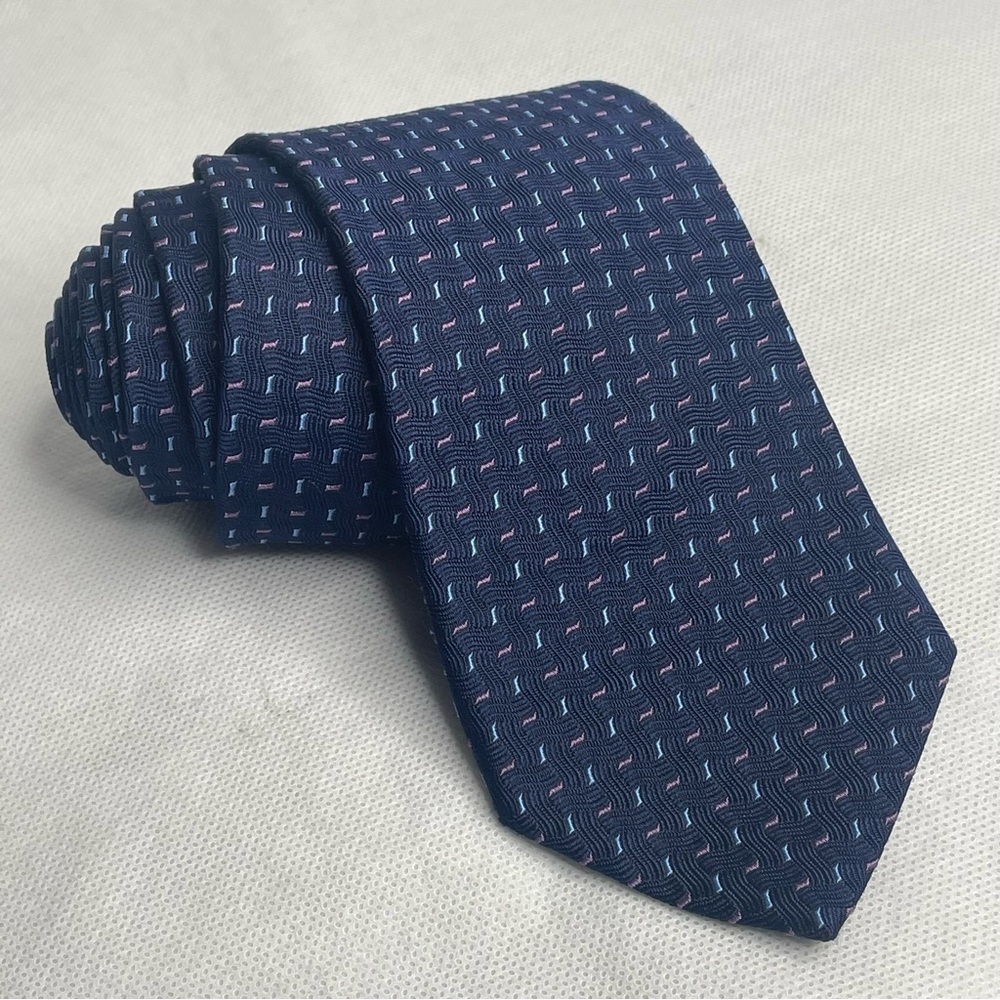 Brooks Brothers Makers Texture Repp Silk Tie Blue Purple Collegiate Prep Necktie